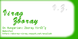 virag zboray business card